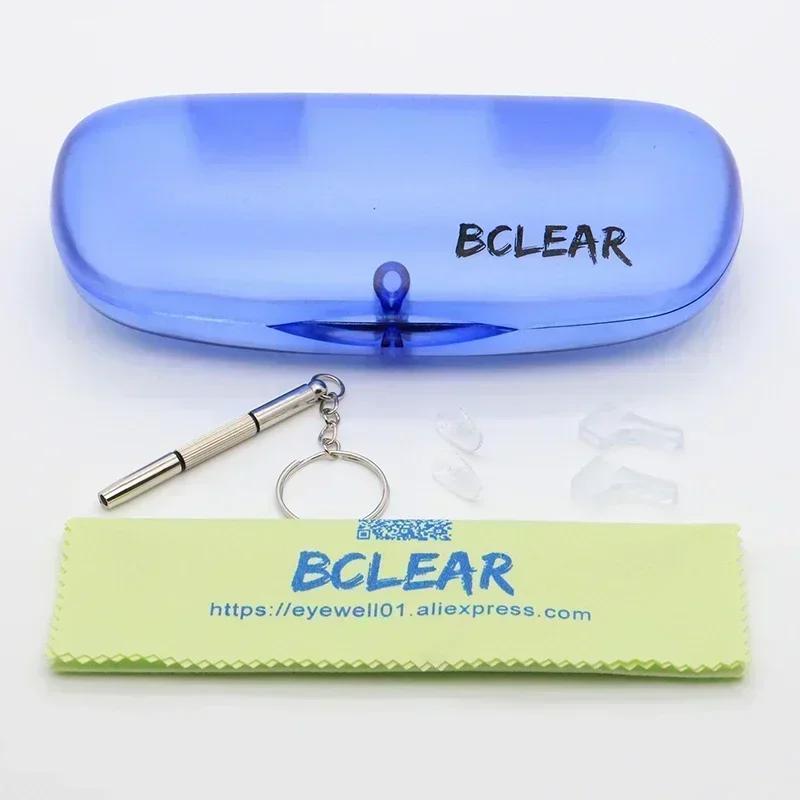 BCLEAR Men Titanium Optical Glasses Male Female Classis Square Eyewear Ultralight Myopia Presbyopia Prescription Eyeglasses New