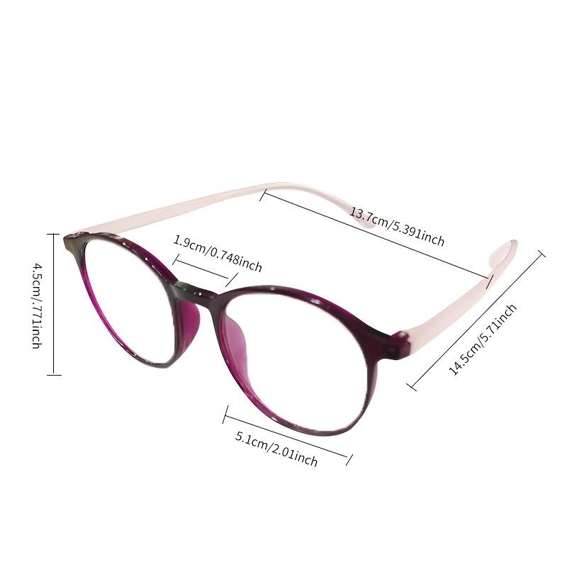 5 Piece Set of Fashionable Women's Reading Glasses with Anti Glare  Comfortable Fit and Fashionable Women's Reading Glasses