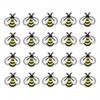 20pcs Embroidered Bee Embroidered Patches Bee Shape Sewing Patches Decoration Iron On Patches  Dress