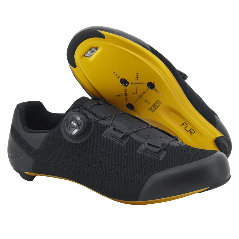 FLR Road Cycling Shoes Knit Midnight Gold 37 (FLR) FNT-5