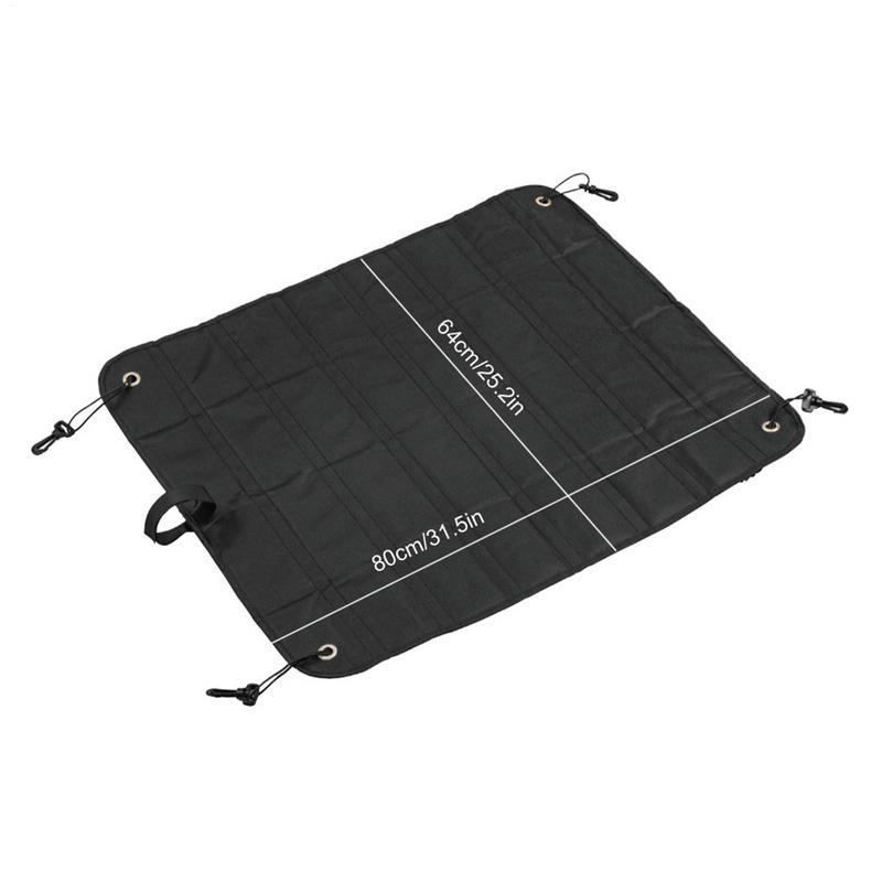 80×64cm Universal Car Trunk Mat Waterproof Dustproof Car Bumper Protection Prevent Scratches Anti-Dirty Fold Pad for SUV Sedan