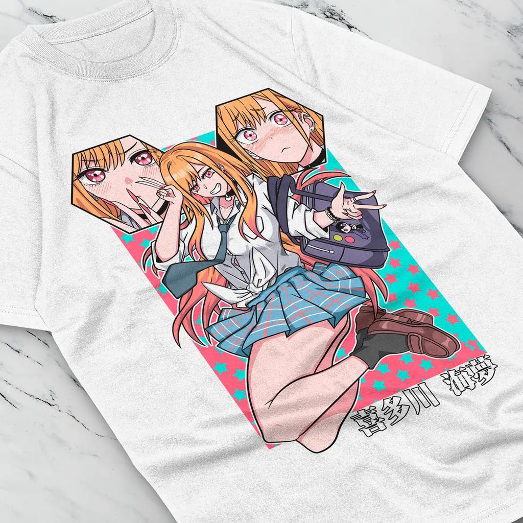 My Dress Up Darling Tshirt Marin Kitagawa Shirt Wakana Gojo TShirt Anime Tee Cotton All Size