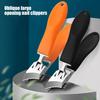 1/2Pcs Stainless Steel Nail Clipper Large Opening Anti-Splash Slanted Heavy Duty Portable Men Women Thick Toenail Fingernail Cutter Manicure Grooming