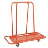 Panel Trolley for Plasterboard with 1000 kg Load Capacity, Drywall Transport Cart with Wheels, Robust Panel Transporter & Trolley for Panels, orange
