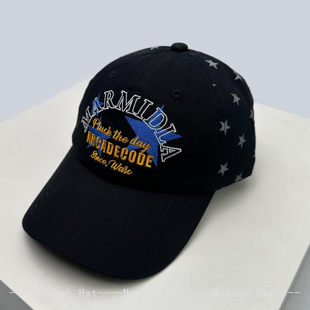 Baseball Letteringing Alphabet Stitched KFashion Style Korean Preppy Women Men Her Him For Fresh Caps Peaked Hats Sunshade Personal Versatile