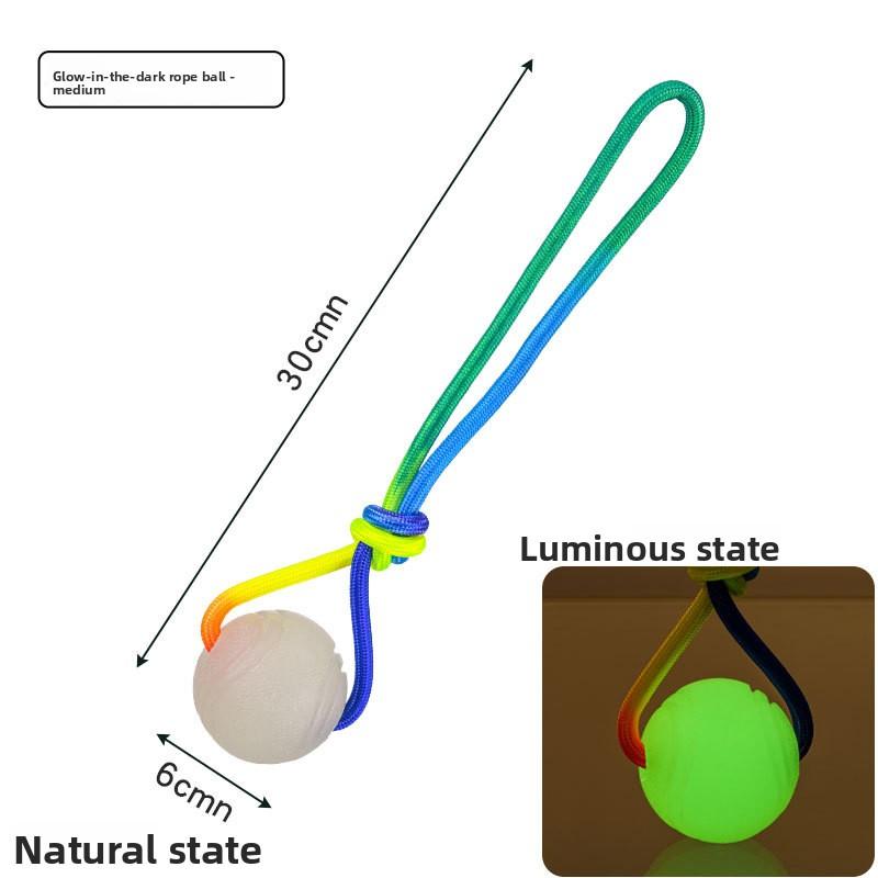 Pet Toy Balls, Rope Balls, Dog Interactive Toys, Reflective Rope Training, Dog Bite Force, Teeth Grinding, and Bite Resistance
