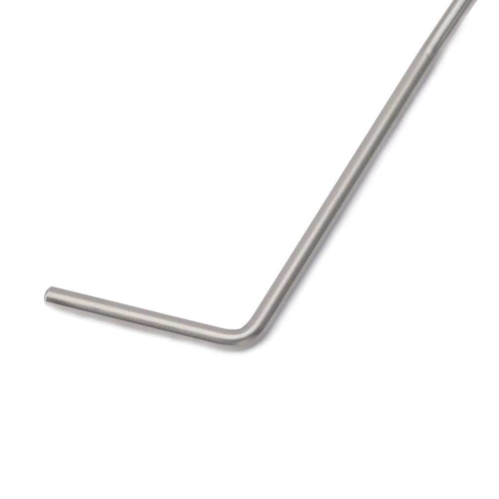 Musiclily Ultra 5mm Stainless Steel Push-In Tremolo Arm for Korean Wilkinson Guitar Tremolo Bridges, Original White Cap