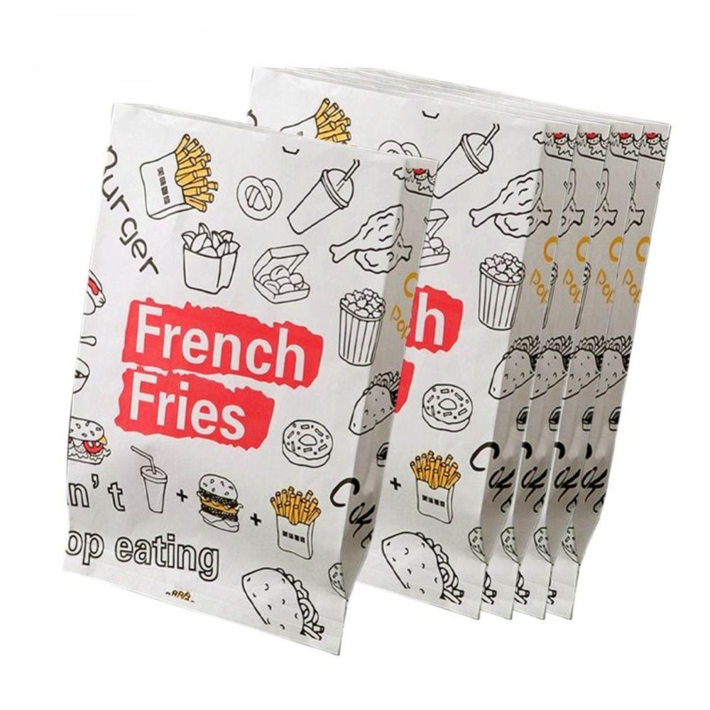 100Pcs Waterproof Greaseproof Paper Bag Non-stick Food Packaging Bag Kitchen Accessories 10*11cm