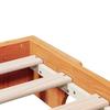 Bed Frame Wax Brown 140 X 200 Cm Solid Pine Wood