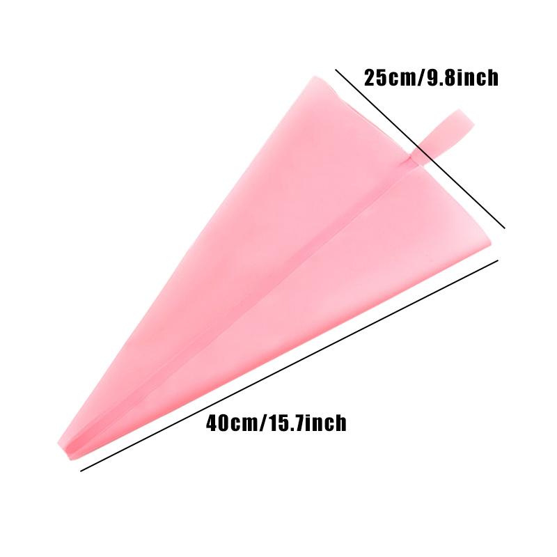 25 cm ~ 40 cm Silikonbeutel Süßigkeiten für Gebäck Eva/Tpu Backzubehör Kuchendekorationswerkzeuge Wiederverwendbare Spritzbeutel Küche Reposteria