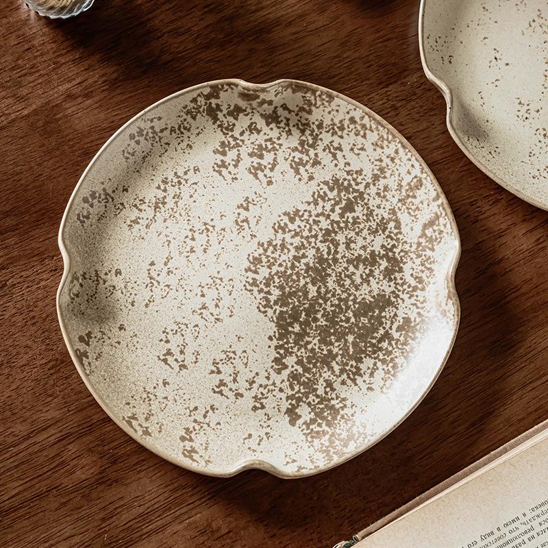 Special Plate Special Shaped Plate Vintage Dessert Plate Plate Household Plate Restaurant Japanese Salad Plate Dish Plate
