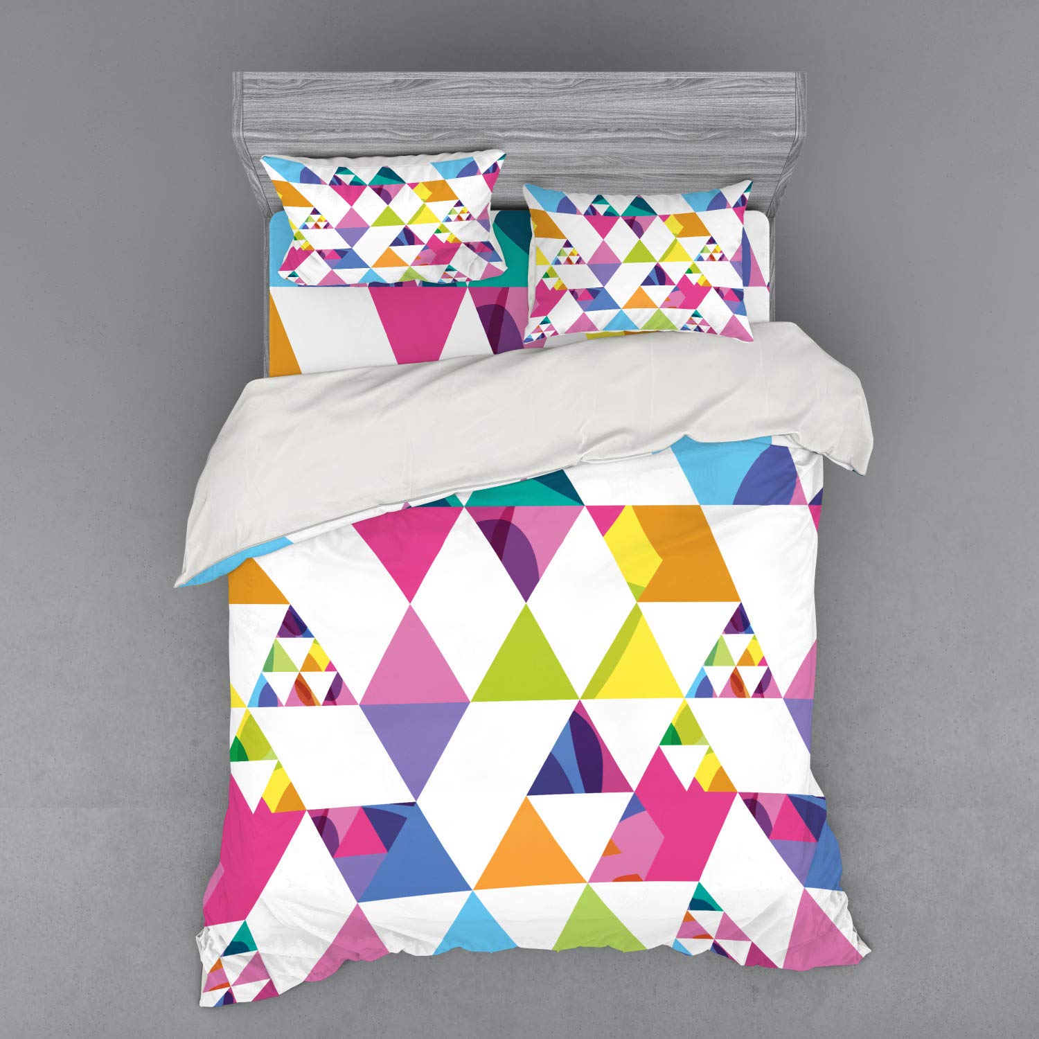 

Colorful Tile Duvet Cover for Kids Teens Adults Lightweight Down Quilt Covers Bedroom Decor 2 Pillowcases 1 Duvet Cover No Quilt (135x200cm)