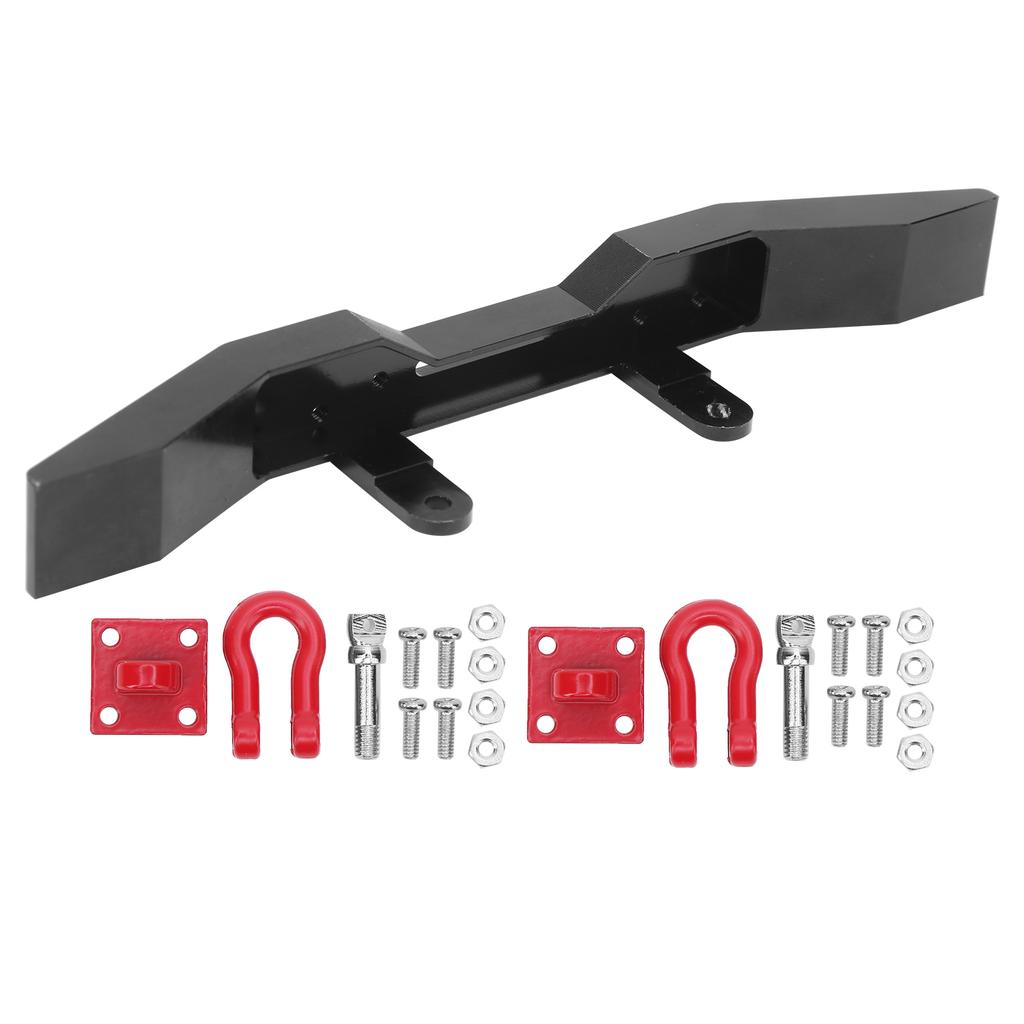 Aluminiumlegierung Frontstoßstange CNC Polierte Oberfläche DIY für 116 RC Auto Upgrade Teile Schwarz