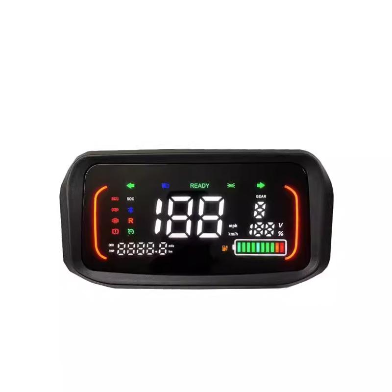 48V 60V 72V 84V 96V 108V KMH/MPH One-LIN Geschwindigkeitssensor LCD Tacho Anzeige für Elektroroller Motorrad