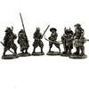 White Copper Viking Swordsman Figurines Miniatures Metal Brass Solider Model Car Ornament Craft Decoration Accessories