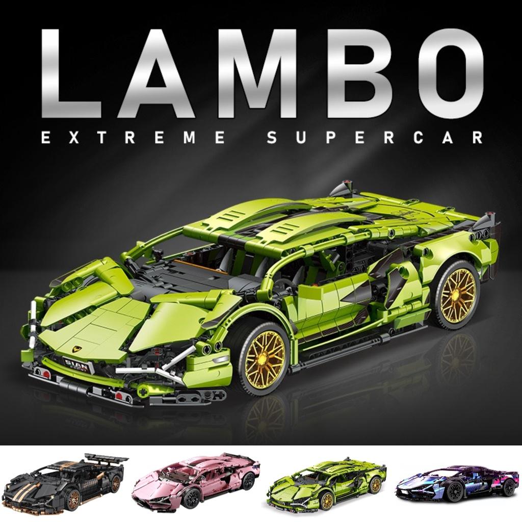 Highly Popular Cyberpunk Lamborghini Carriage Edition Lego Model Remote Control Car Toy