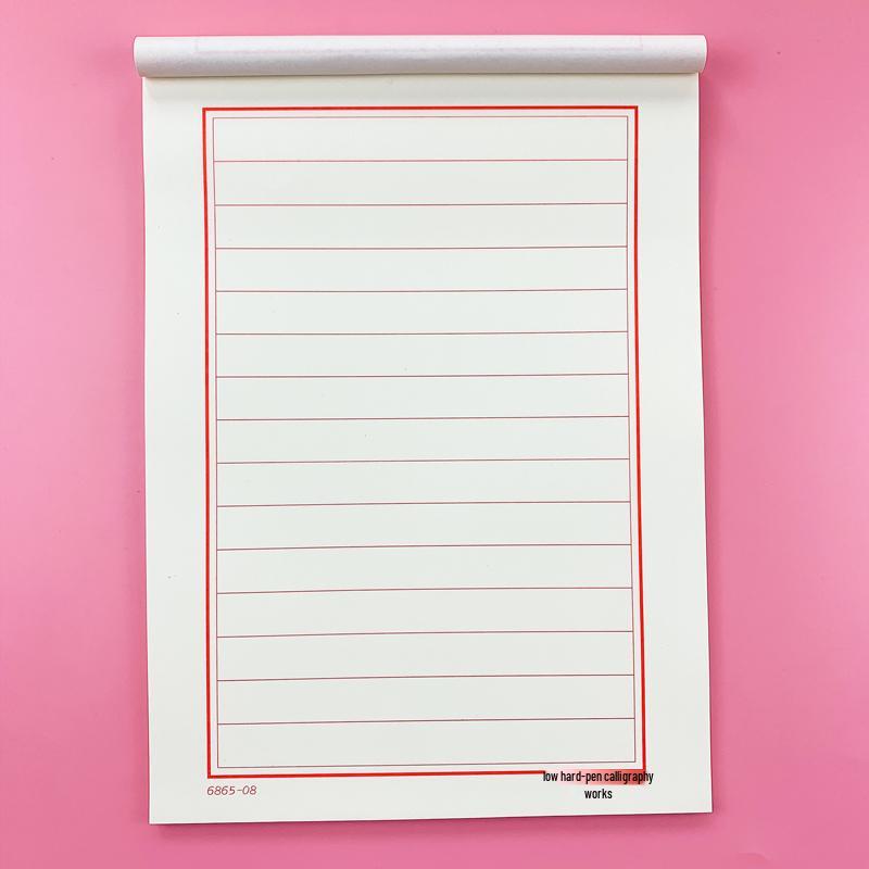 

Calligraphy Practice Paper: Horizontal and Vertical Lines & Styles Horizontal Line, 1 book, 50 sheets