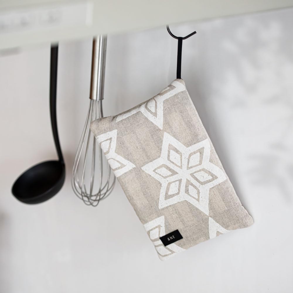 Pot Holder Embroidered Made In Japanese Pot Staub with Day Cooking Pot Navy &NE Mittens, Red, Japan, Holder, Mitten, Kitchen, Loop, String, 2-way,