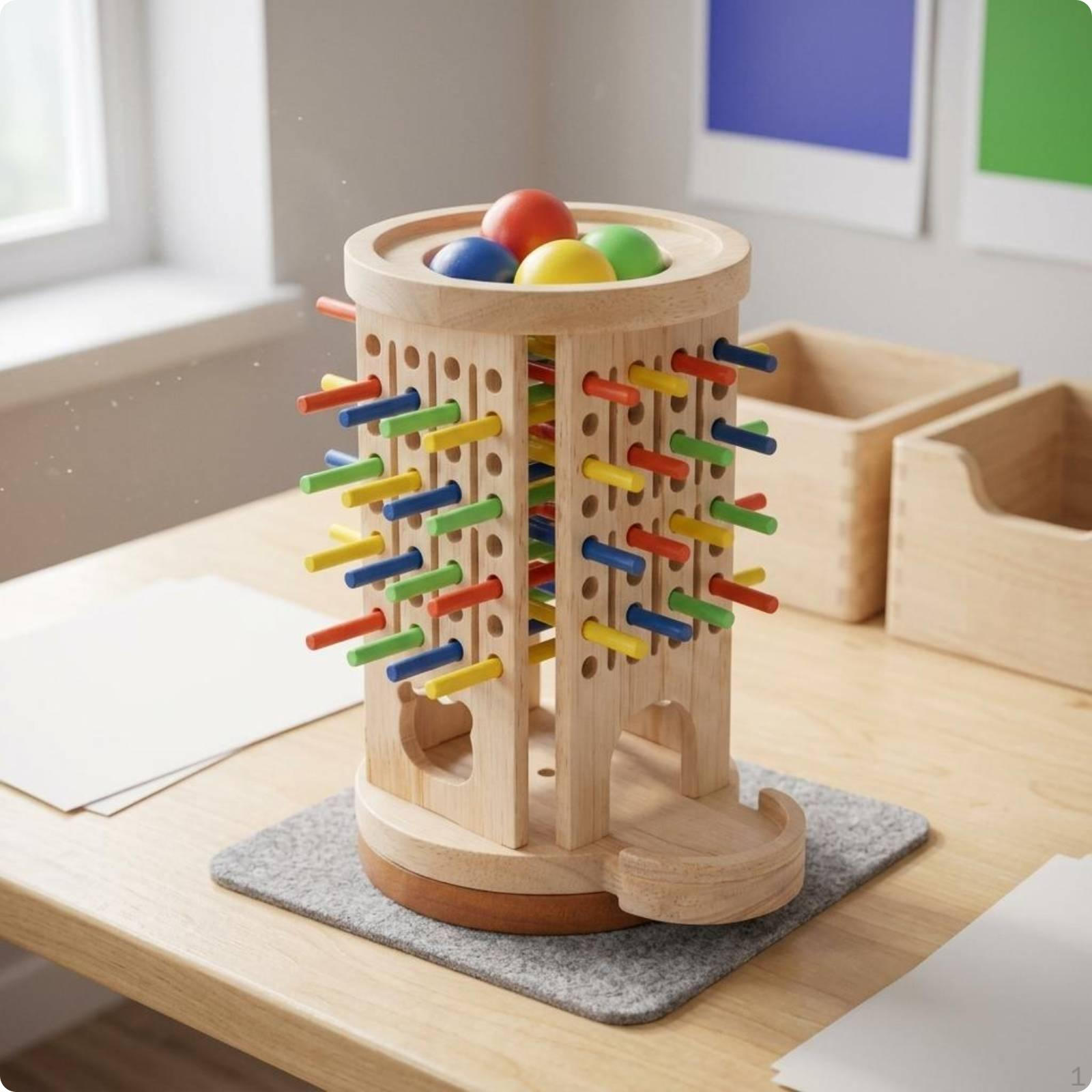 Wooden Balance Game Focus Training Balancing Toy Thinking Skills Structure for