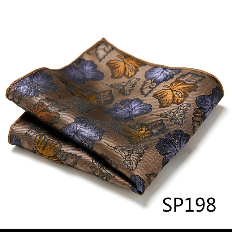 Guangzhou 1200-Pin High-Density Men'S Elegant Retro Business Suit Jacquard Pocket Towel Square Towel