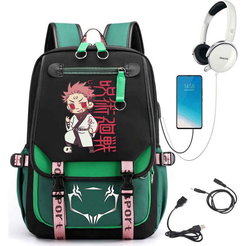 Popular Riman Peripheral Backpack Youth Student School Bag Usb Large Capacity Student Computer Bag