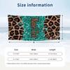 Trendy leopard print Custom Name Printed Beach Towel Personalized Soft Towel For Swimming Beach Travel
