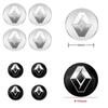 Interior Stickers 4pcs 56mm For Renault Megane 2 3 4 Twingo Clio Talisman Captur Trafic Kwid RS Car Wheel Center Hub Cap Rim Cov