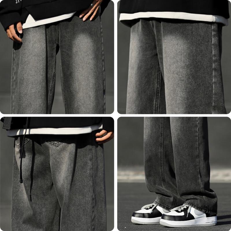 JEEP Men's Retro Loose Straight Leg Jeans