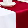 Solid Color Satins Table Runner Set Luxurious 12x108inch for Buffet Wedding and Special Occasion
