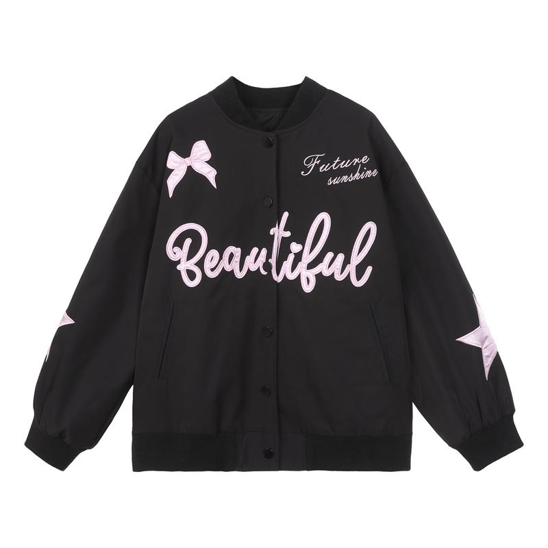 LUSON Girls  Autumn Baseball Jacket 120