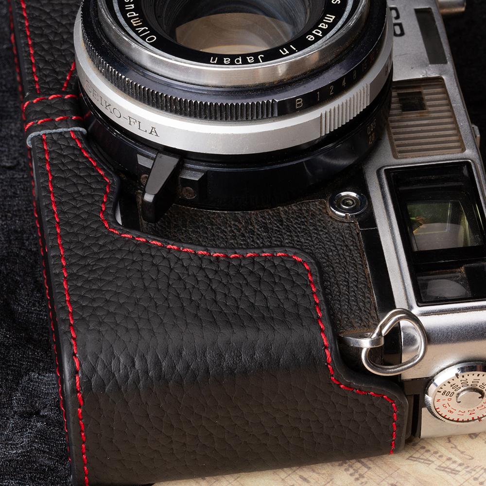 Leather Camera Half Case 35 SP Bag Leather Camera Bag For Olympus 35 SP Case Genuine Protective Case Photography Accessories