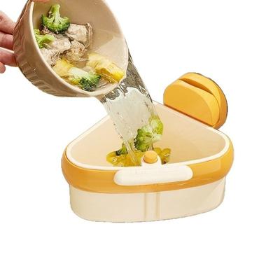 Filter Basket Suction Cup Sink Strainer Basket  Hands Food Residue Filter Dry - Wet Separation Kitchen Storage Organizer