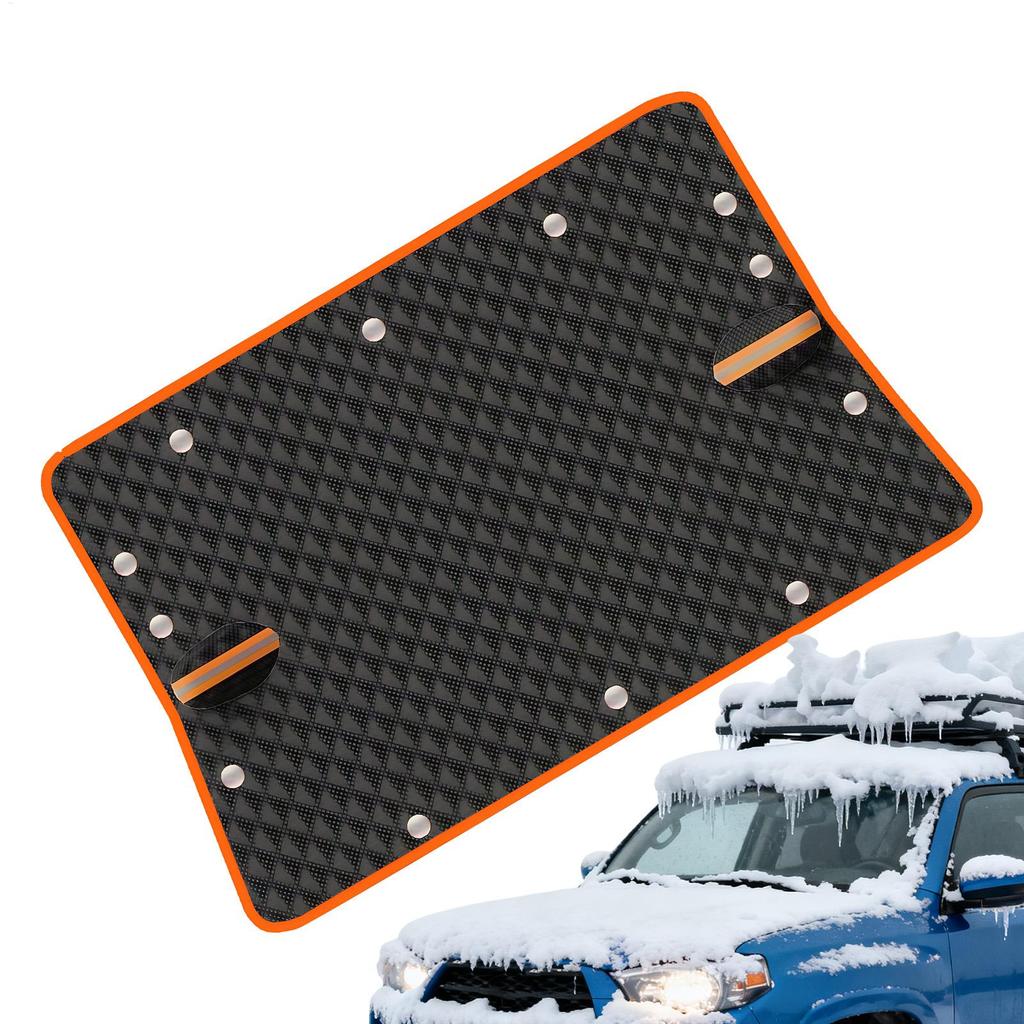 Magnetic Snow Cover for Windshield - Oxford Cloth Windproof Car Snow Guard with Straps, All Weather Protection for Automotive