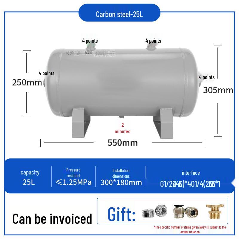 Compact Air Tanks 2L-60L - Ideal for Compressors and Vacuum Systems