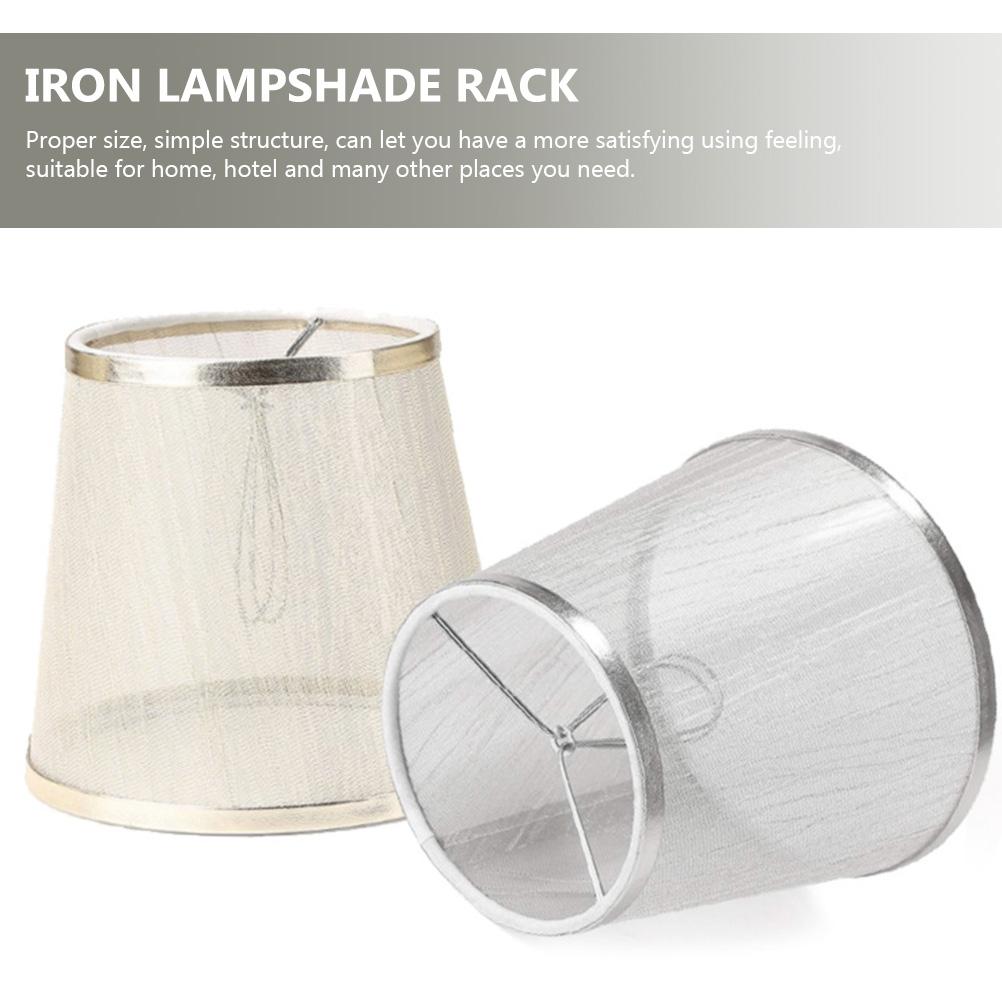 3 stk Lampeskjermramme Metall Lampeskjermstativ Bordlampeskjermramme DIY Lamperamme