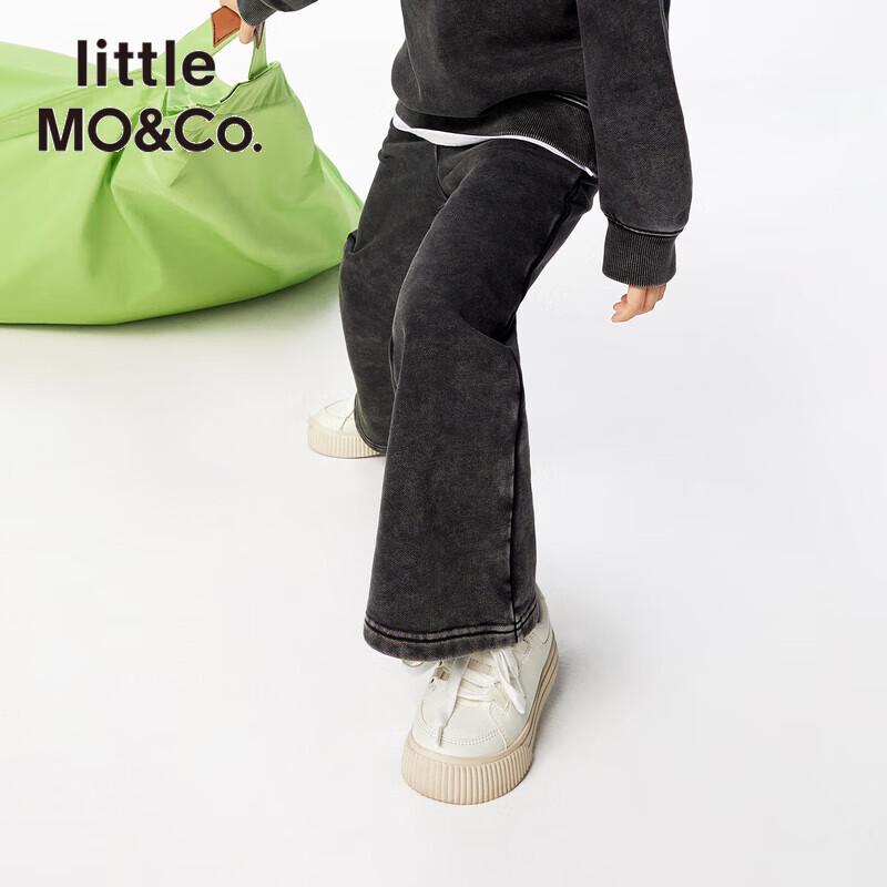

little MO&Co. Girls Distressed Flared Long Pants 120