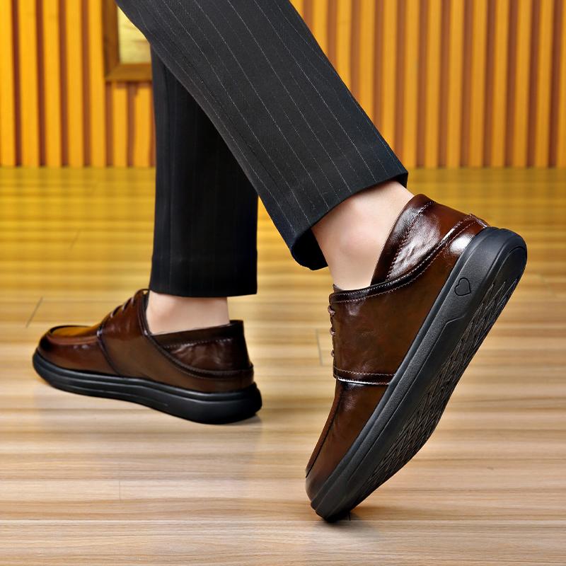 Fashion Sneakers Mens Dress Shoes Retro Male Leather Business Male Baroque Shoes Casual Outdoor Mens Oxford Footwear