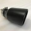 Car Muffler Modified Tail Pipe Stainless Steel Black Large Caliber 115 Universal Tail Throat Matte Car Accessories Exhaust Tips