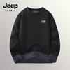 JEEP SPIRIT Herren Winter Warmes Fleece Rundhals-Sweatshirt