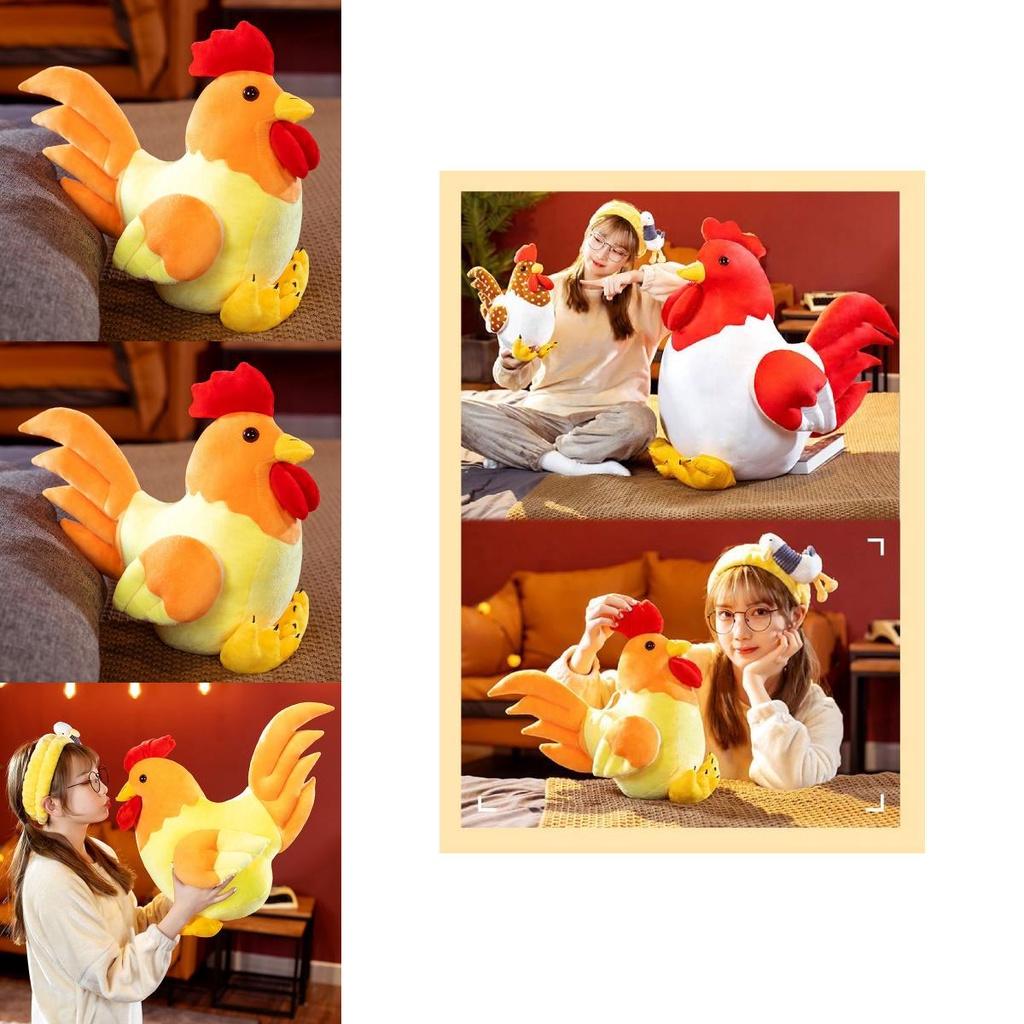 צעצוע תרנגול קטיפה לאוהבי חיות