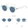 Double Color Round Sunglasses Rivets Decoration Y2K Glasses Fashion Punk Shades  for Women & Men