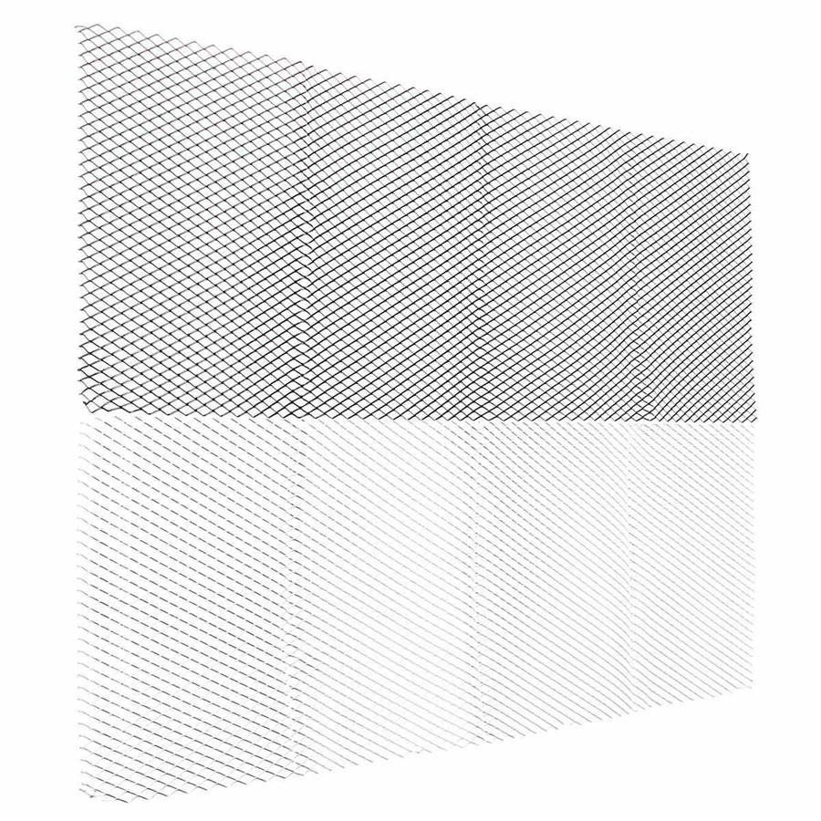 1 Sheet 40"x13" Silver Radiator Grille /Engine Bay Rhombus Mesh Protect Net