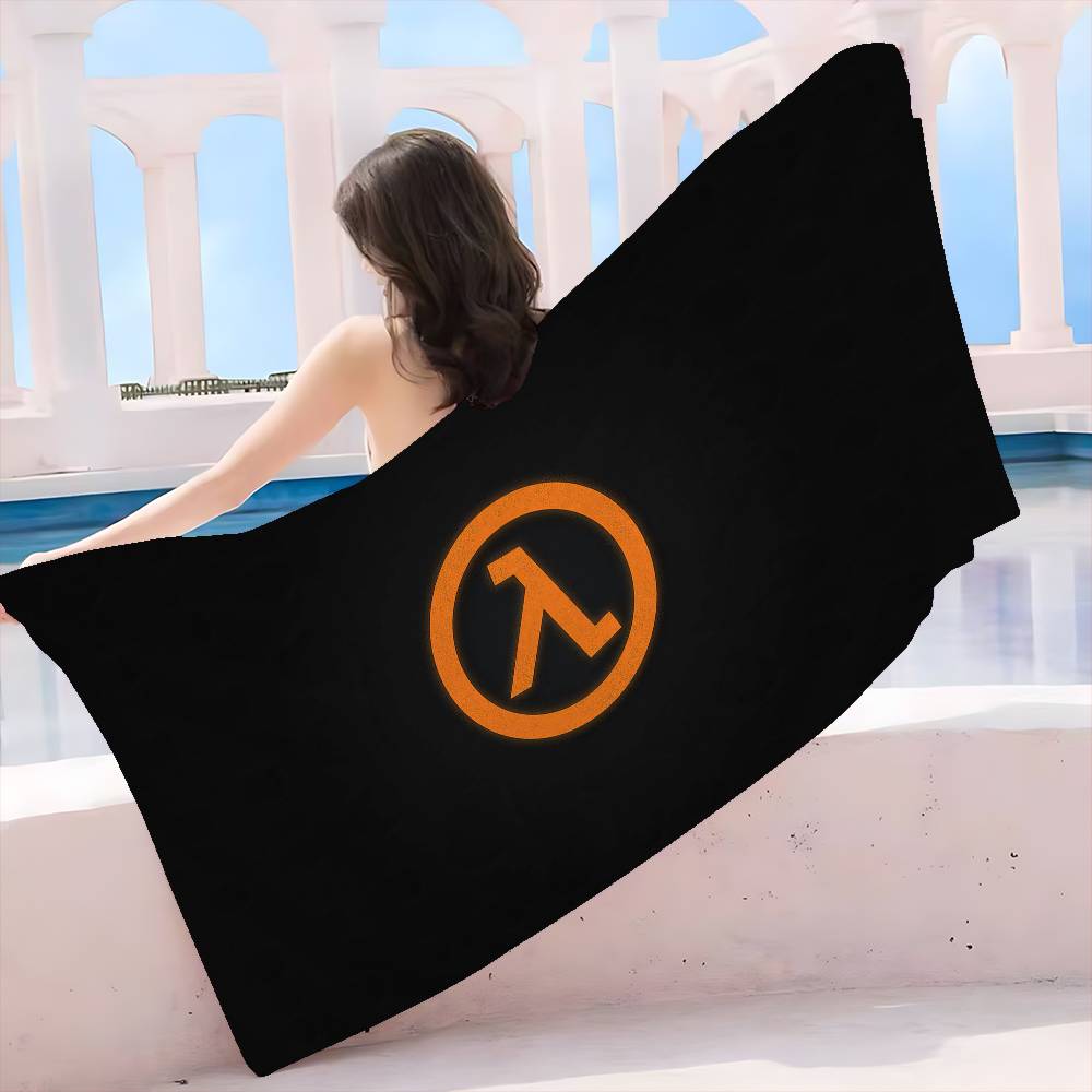 Game Half Life Microfiber Blanket Quick Drying Beach Towels Oversized Printing Super Absorbent Pool Towel Blanket