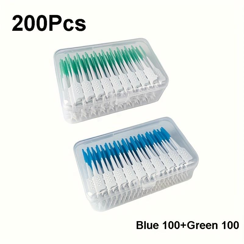 40/200 Soft Glue Interdental Brush, Straight Interdental Brush, Orthodontic Correction Interdental Brush, Disposable Toothbrush