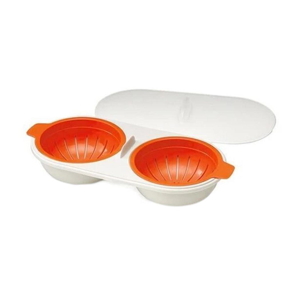 Perfect Poacher Microwavable Double Layer Eg G Cooker Cooking Kitchen Tools Pack
