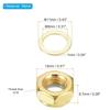 PATIKIL Skateboard Lock Nut Set, 2 Sets, 5/16 Skateboard Truck Axle Washer Spacer Hardware Repair Kit for Longboard Cruisers, Gold