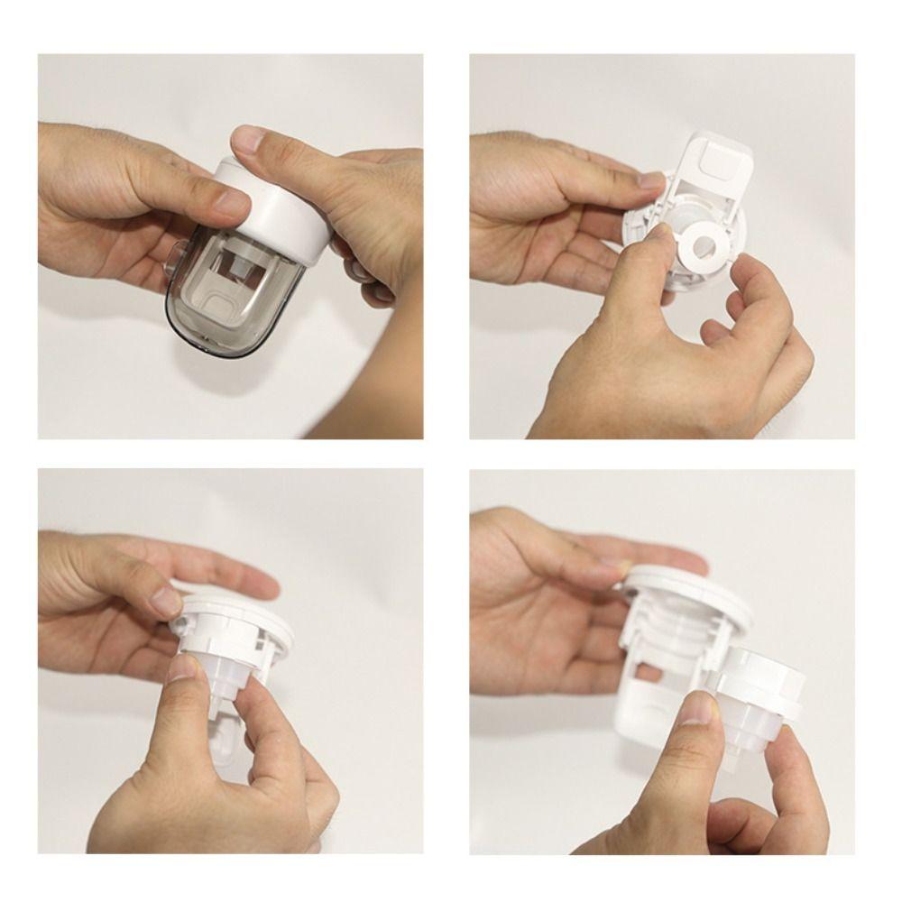 Neuer Wandmontage Automatischer Zahnpasta Spender Stanzfrei Fauler Zahnpasta Quetscher Halter Staubdichte Zubehör Zahnpastahalter