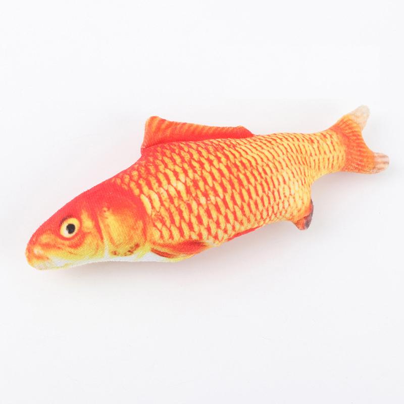 20cm Plush Cat Toy Simulation Fish Tease Cat Teeth Chew Toy Cat Mints Fish Cat Supplies Cat Interactive Toys Clownfish