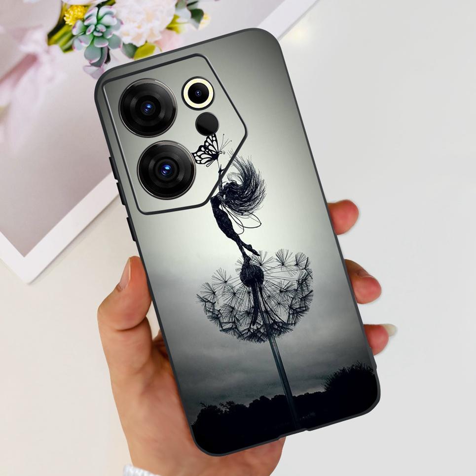 For Tecno Camon 20 20 Pro 4/5G 20s Pro 20 Premier Butterfly Flower Colorful Girly Funda Transparent Soft TPU Silicone Back Cover