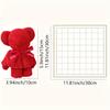 Cuddly Bear Towel Gift Set with Clear Bag - Ideal for Valentine's,Weddings,Birthdays,Christmas Party Favors The color is random